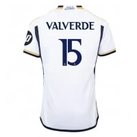 Fotbalové Dres Real Madrid Federico Valverde #15 Domácí 2023-24 Krátký Rukáv